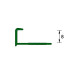 Профиль наружный Deconika 005-G под плитку 8 мм серый глянцевый 2.5 м
