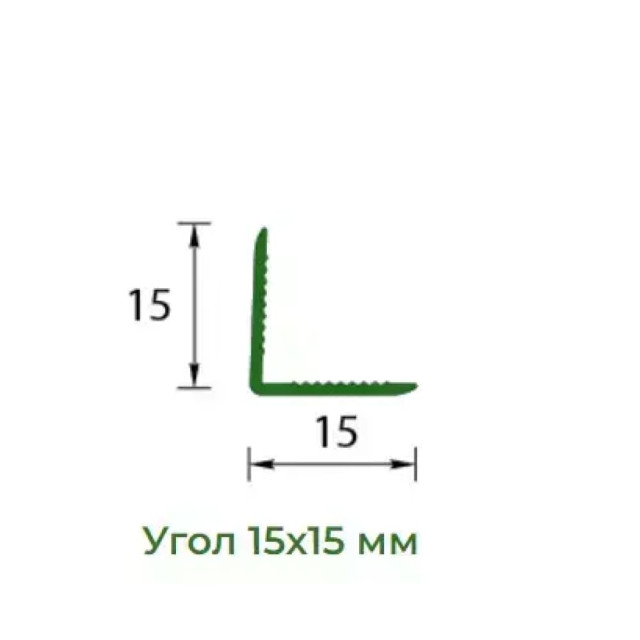 Угол Ideal Деконика 186 алюминий 15*15 мм 2.7 м
