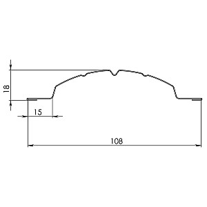 Штакетник Скайпрофиль Европланка-Ислочь 108 Пэ RAL6005 1.2 м