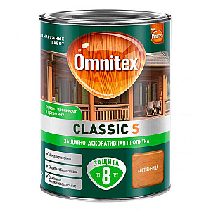 Защитно-декоративная пропитка Omnitex Classic S лиственница 0.9 л
