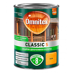 Защитно-декоративная пропитка Omnitex Classic S сосна 0.9 л