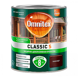 Защитно-декоративная пропитка Omnitex Classic S палисандр 2.5 л