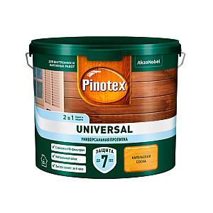Пропитка для дерева Pinotex Universal 2 в 1 карельская сосна 9 л