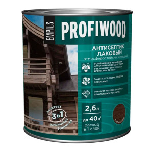 Антисептик Profiwood лаковый тонирующий палисандр 2.6 л