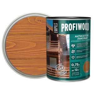 Антисептик Profiwood лаковый тонирующий тик 0.75 л
