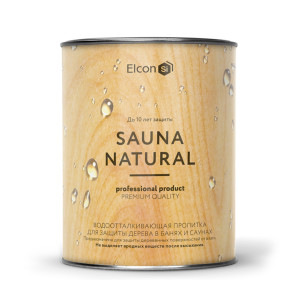 Пропитка для бани и сауны Elcon Sauna Natural 0.9 л