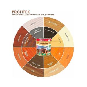 Состав декоративно-защитный MAV Profitex для древесины мореный дуб 1 л