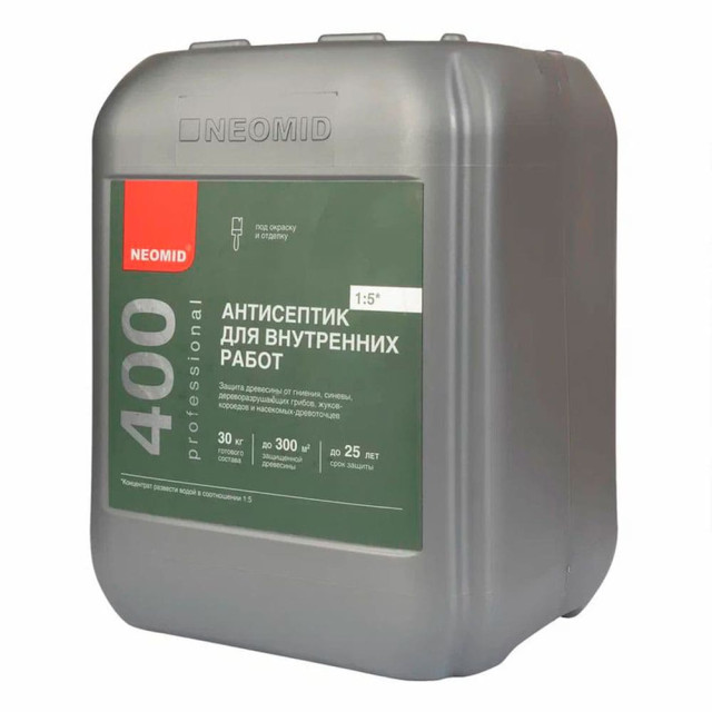 Антисептик Neomid 400 для внутренних работ 5 л