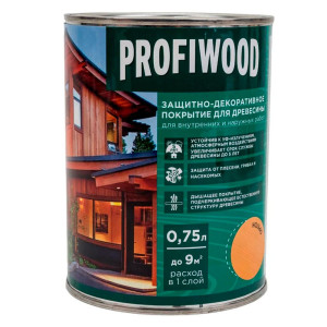 Защитно-декоративное покрытие для древесины Profiwood орегон 0.75 л
