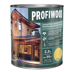 Защитно-декоративное покрытие для древесины Profiwood сосна 2.5 л