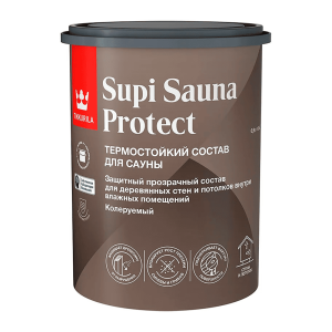 Состав для сауны Tikkurila Supi Sauna Protect EP термостойкий полуматовый 0.9 л