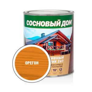 Антисептик декоративный Сосновый Дом 2 в 1 орегон 0.8 л