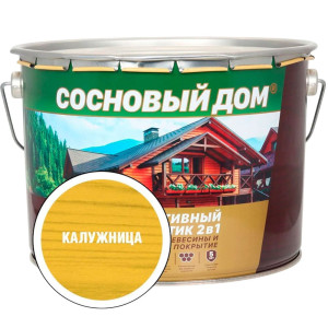 Антисептик декоративный Сосновый Дом 2 в 1 калужница 9 л