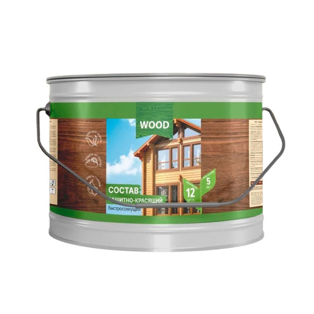 Состав защитно-красящий Farbitex Profi Wood быстросохнущий палисандр 2.7 л