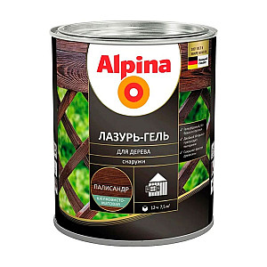 Лазурь-гель для дерева Alpina шелковисто-матовая палисандр 2 л