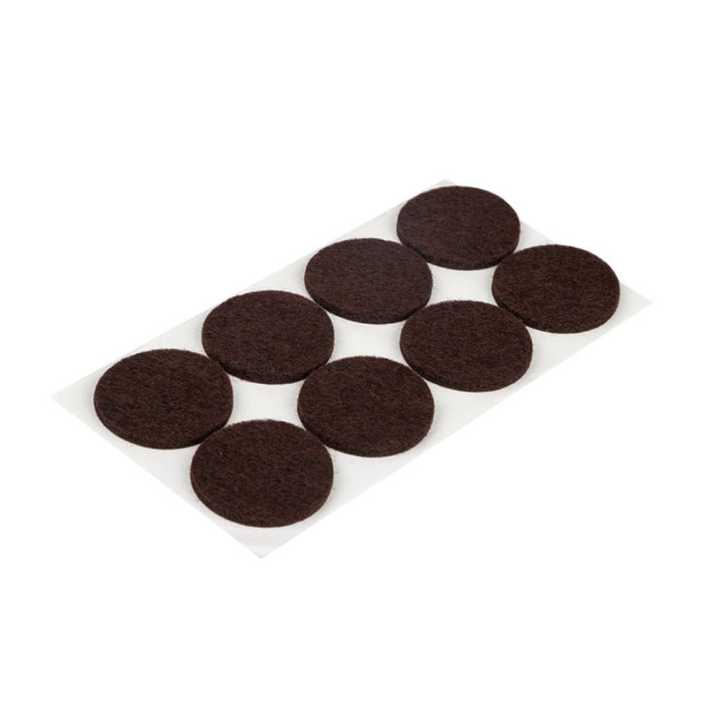 Накладки-протекторы для мебели Рыжий Кот 105206 35 мм самоклеящиеся 8шт коричневый