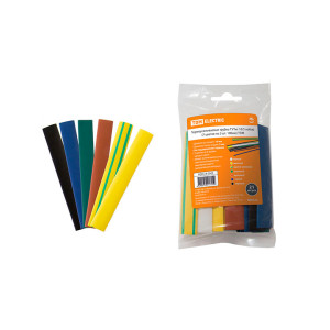 Термоусаживаемая трубка TDM Electric SQ0518-0505 ТУТнг 10/5 набор 7 цветов по 3 шт 100 мм