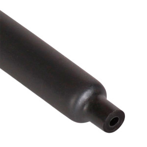 Трубка термоусадочная КВТ 75904 клеевая ТТК 3:1-3/1 черная