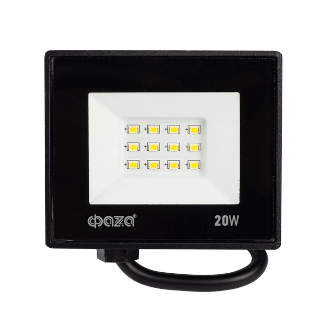 Прожектор светодиодный ФАZA СДО-20 20W 6500K BL IP65 230V