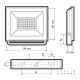 Прожектор светодиодный ФАZA СДО-20 20W 6500K BL IP65 230V