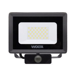 Прожектор Wolta WFL-30W/06S Led 30Вт 5700K 2700лм IP65 с датчиком серый