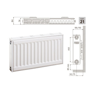 Радиатор Prado Classic 21*500*800 мм
