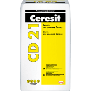 Смесь для ремонта бетона Ceresit CD 21 25 кг
