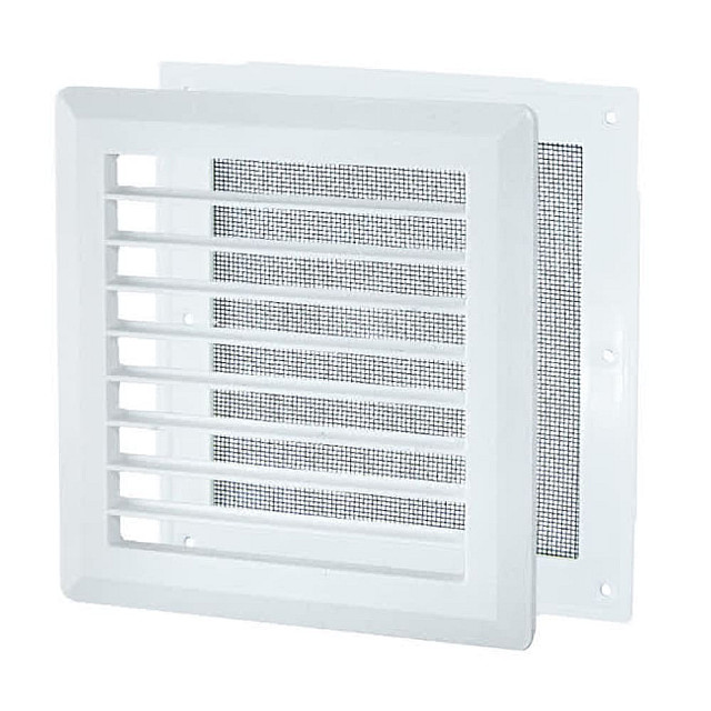 Вентрешетка TDM Electric SQ1807-0020 203*203 мм разъемная с москитной сеткой прямые жалюзи