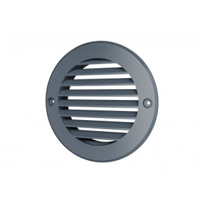 Вентрешетка Era 12РКНсер круглая с фланцем D125 мм серая