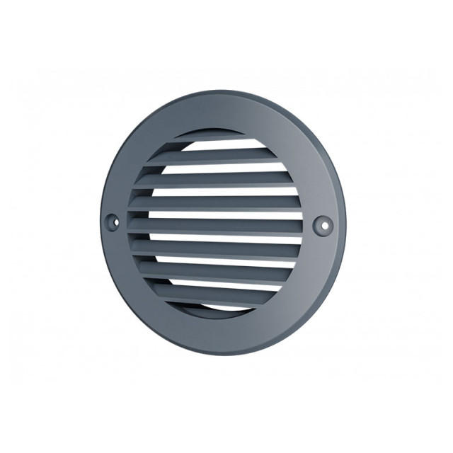 Вентрешетка Era 12РКНсер круглая с фланцем D125 мм серая