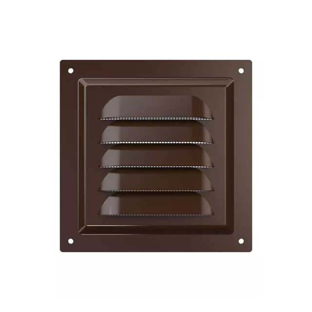 Вентрешетка Era 1212МЭ кор 125*125 мм металлическая коричневая