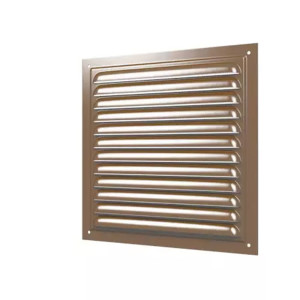 Вентрешетка Era 2020МЭкор 200*200 мм вытяжная стальная коричневая
