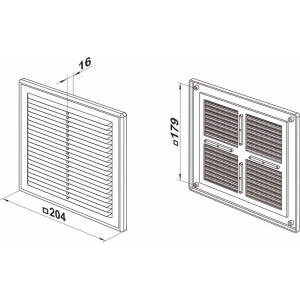 Решетка вентиляционная Zernberg Seria1 2020 Black