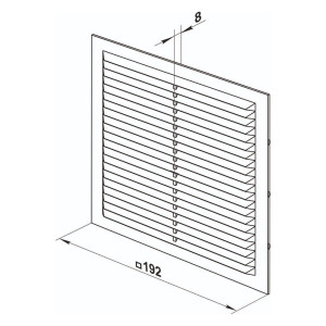 Решетка вентиляционная Zernberg Seria2 1919 192*192 мм