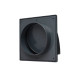 Вентрешетка фасадная Storm KF-1717-F125GR 170*170 мм с обратным клапаном и фланцем 125 мм серая