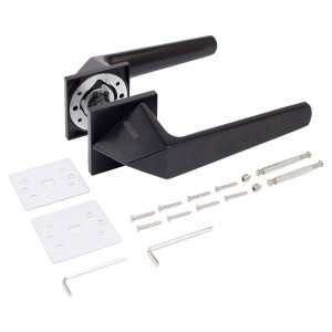 Ручка дверная Аллюр Кайли BL 84150 матовый черный