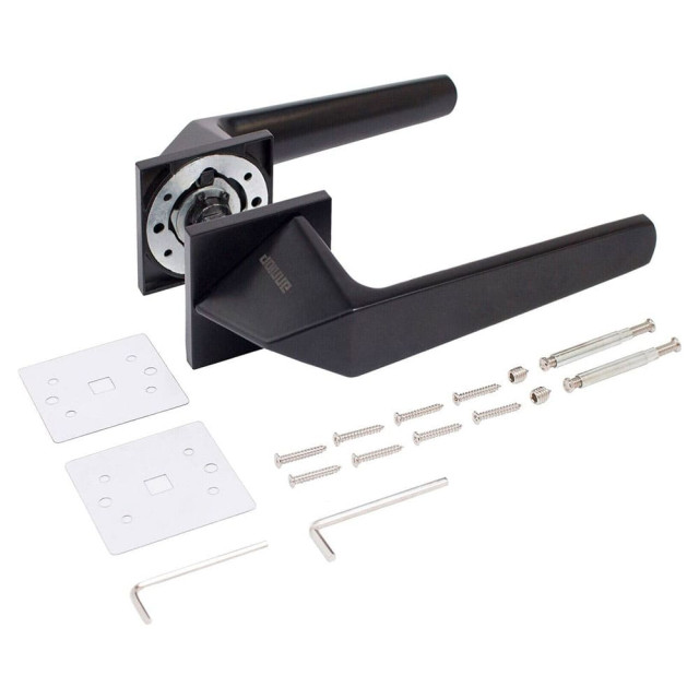 Ручка дверная Аллюр Кайли BL 84150 матовый черный