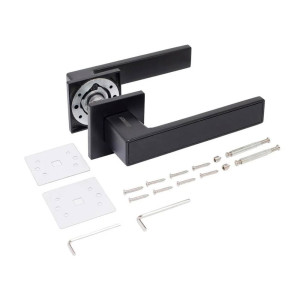 Ручка дверная Аллюр Лана BL 86150 13800 матовый черный