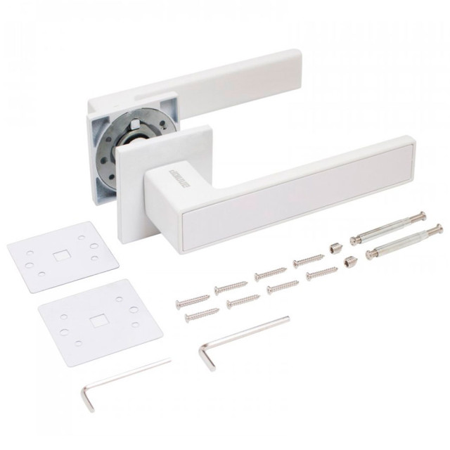 Ручка дверная Аллюр Лана W/W 86110 белый