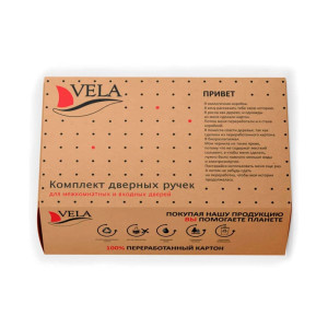 Ручки дверные Vela Вита SN/CP 00006799 матовый никель/хром