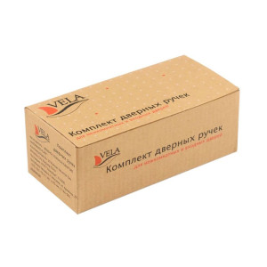 Ручки дверные Vela Нова CP/White 00005867 хром/белый