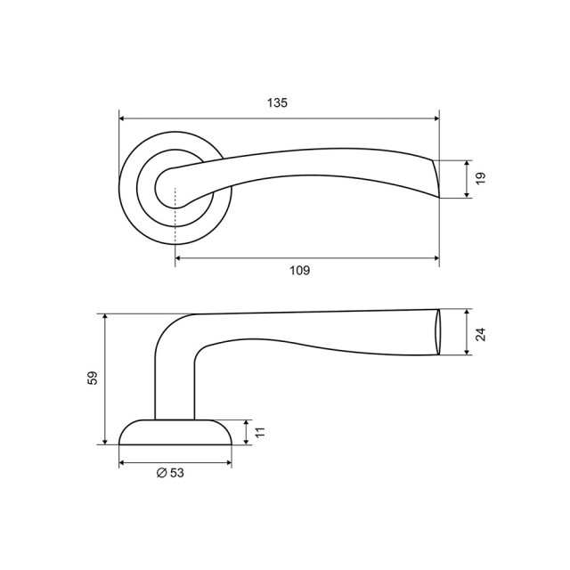 Ручка Фабрика Замков A 113 PC