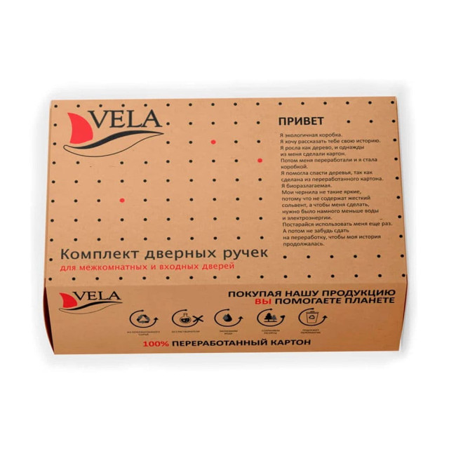 Ручка дверная Vela Вита CR 00006798 хром