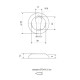 Накладка под цилиндр Vela DPC-Round SN/CP матовый никель/хром