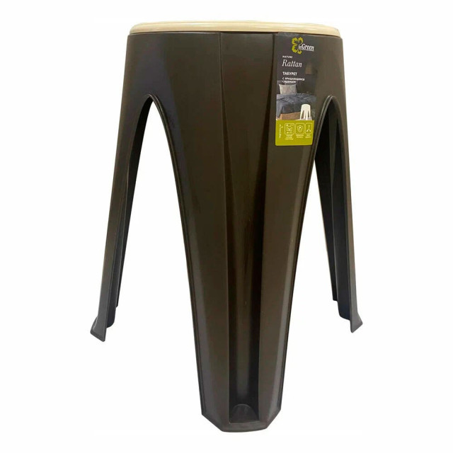 Табурет InGreen Rattan с вращающимся сиденьем 353*353*450 мм горький шоколад