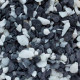 Щебень декоративный РуБелЭко мрамор/гранит черно-белый 5-10 мм 20 кг