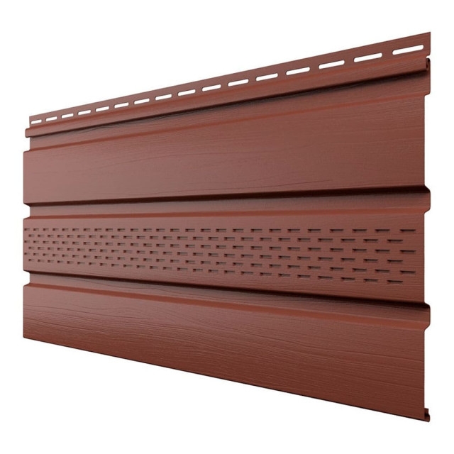 Софит ТехноНиколь Оптима частично перфорированный каштан