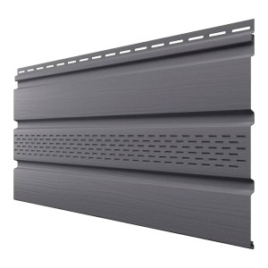 Софит ТехноНиколь Оптима перфорированный частично графитовый 302*3000 мм