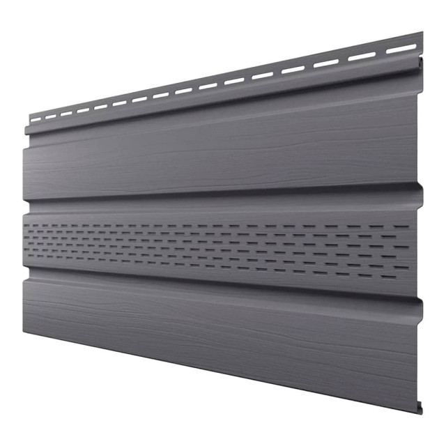 Софит ТехноНиколь Оптима перфорированный частично графитовый 302*3000 мм