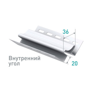 Угол внутренний Ю-Пласт Стоун-Хаус сланец бежевый